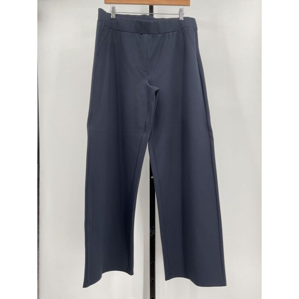 Quince Ultra-Stretch Ponte Wide Leg Pants Blue XL